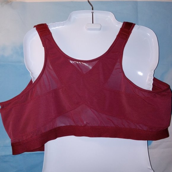 Delimira  X-shaped Back Support Posture Bra Vermilion Heather 46DD NEW - Picture 4 of 9